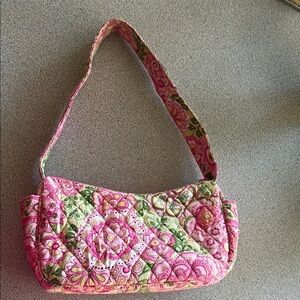 Vera Bradley Pink Floral Quilted Shoulder Bag